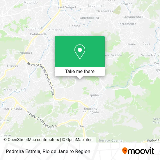 Pedreira Estrela map