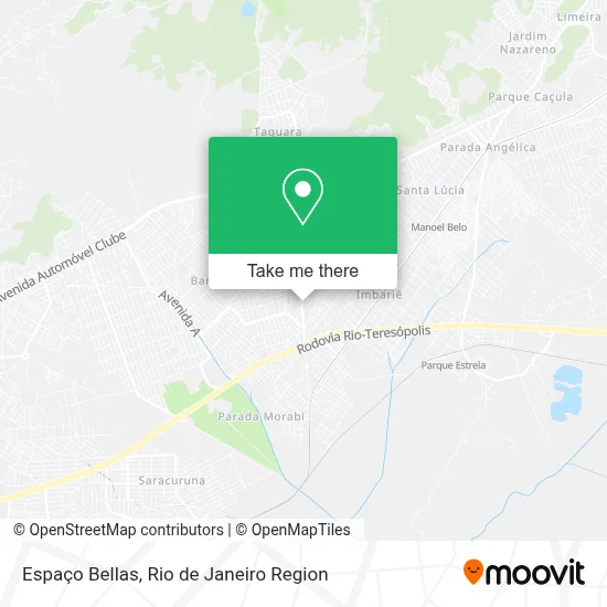 Espaço Bellas map