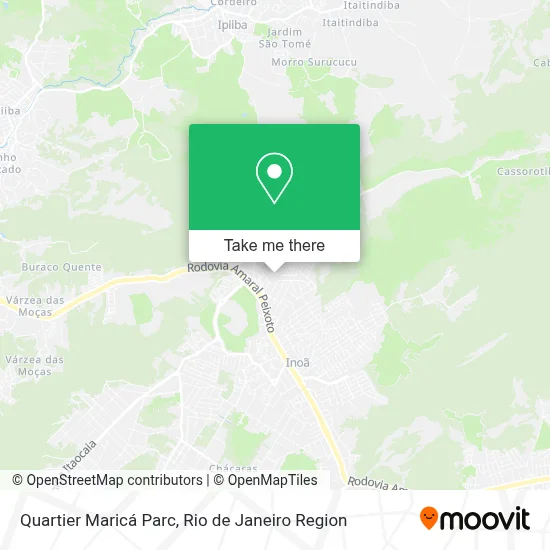Quartier Maricá Parc map
