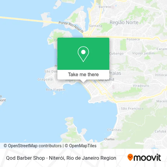 Qod Barber Shop - Niterói map