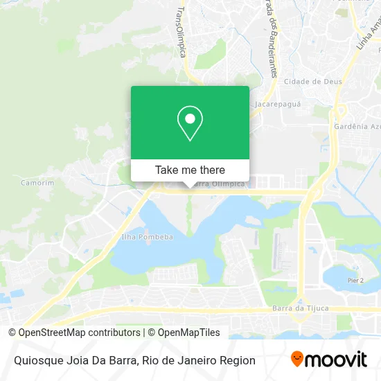 Quiosque Joia Da Barra map