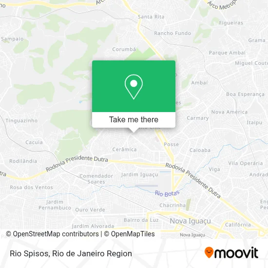 Rio Spisos map