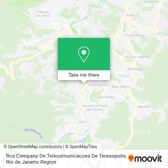Rca Company De Telecomunicacoes De Teresopolis map