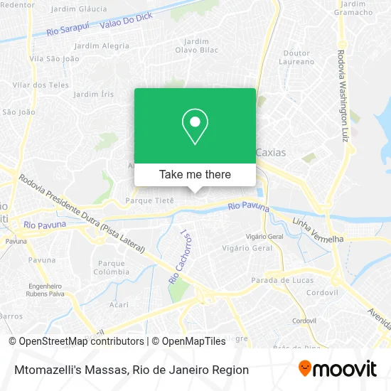 Mtomazelli's Massas map