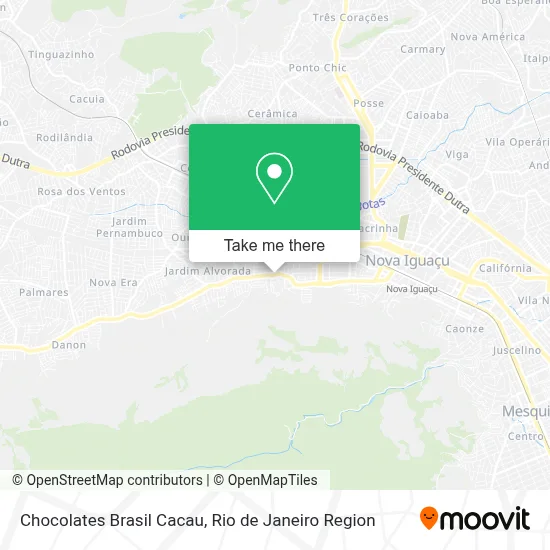 Chocolates Brasil Cacau map