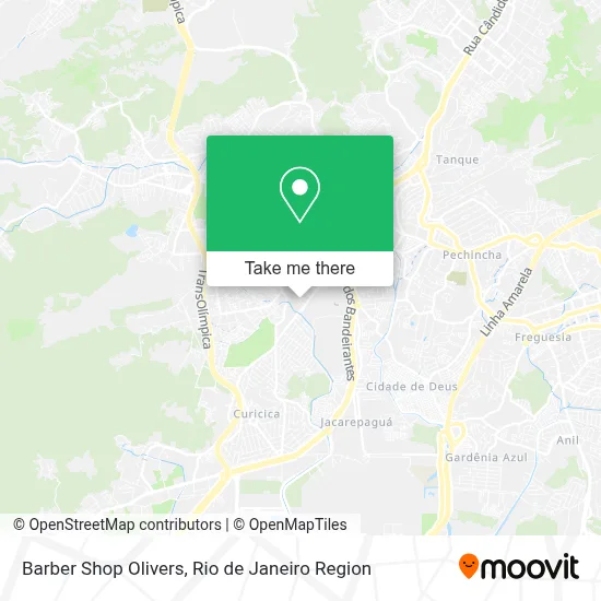 Barber Shop Olivers map