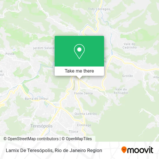 Lamix De Teresópolis map