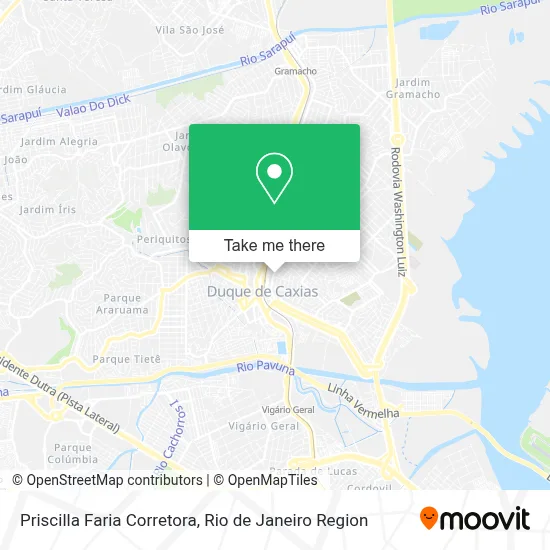 Priscilla Faria Corretora map