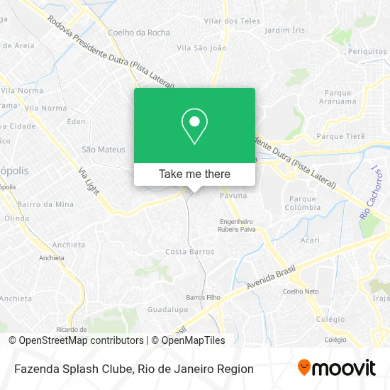Fazenda Splash Clube map