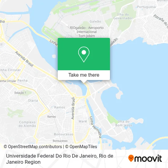 Universidade Federal Do Rio De Janeiro map