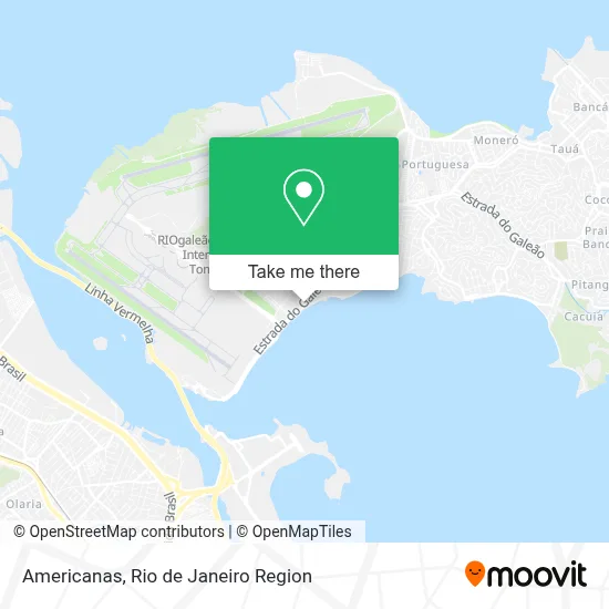 Americanas map