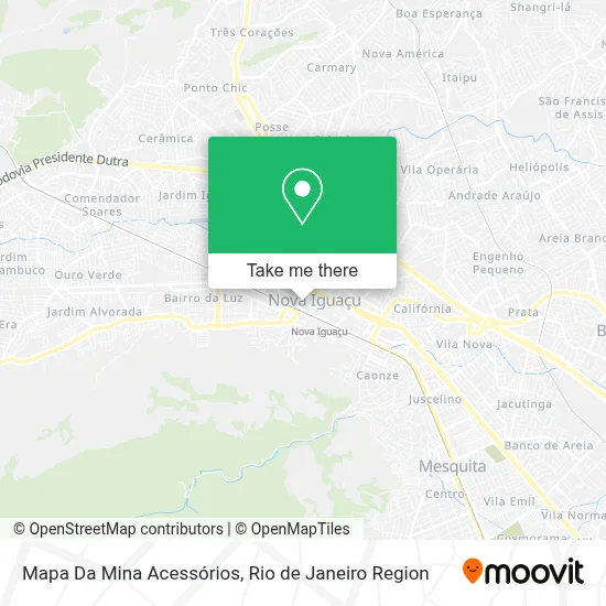 Mapa Da Mina Acessórios map