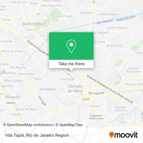 Vila Tapis map