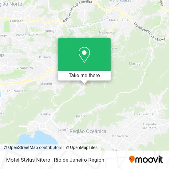 Motel Stylus Niteroi map