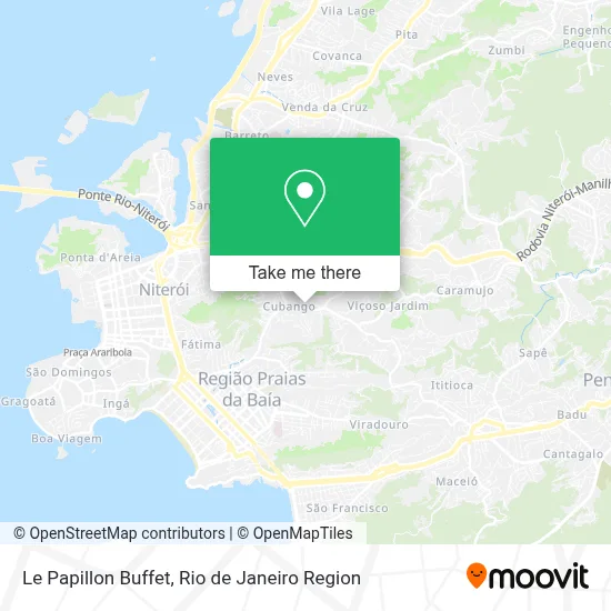 Le Papillon Buffet map