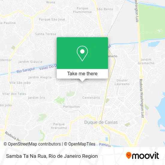 Samba Ta Na Rua map