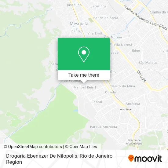 Drogaria Ebenezer De Nilopolis map