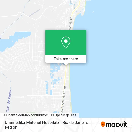 Unamédika Material Hospitalar map