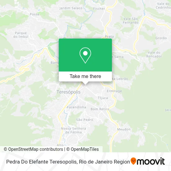 Pedra Do Elefante Teresopolis map