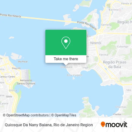 Quiosque Da Nany Baiana map