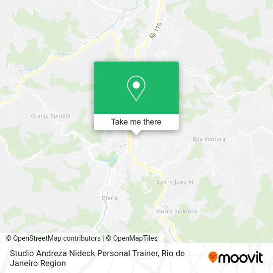 Studio Andreza Nideck Personal Trainer map