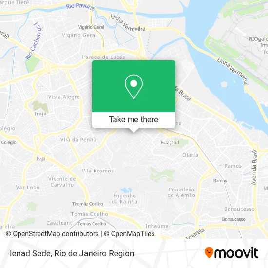 Ienad Sede map