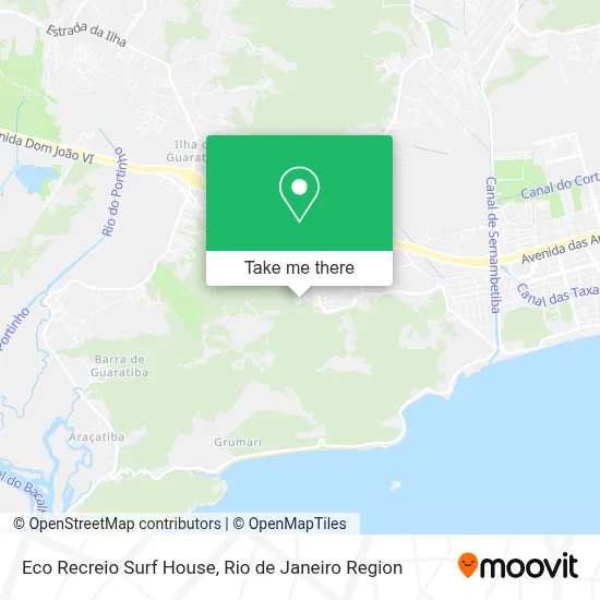 Eco Recreio Surf House map