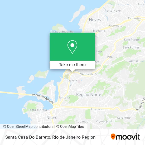 Santa Casa Do Barreto map