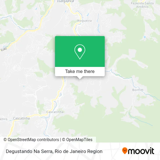 Degustando Na Serra map