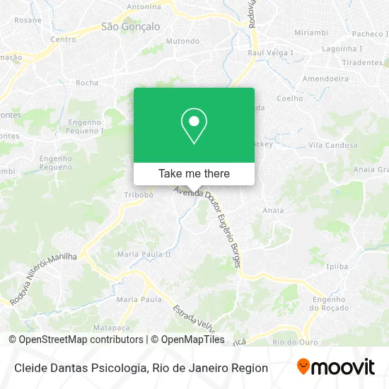 Cleide Dantas Psicologia map