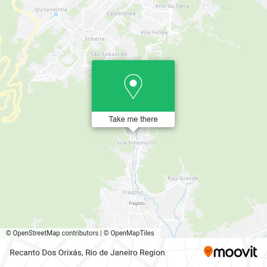 Recanto Dos Orixás map