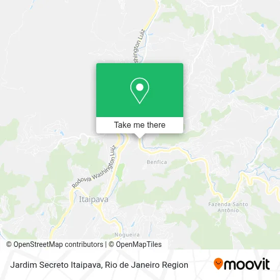 Jardim Secreto Itaipava map
