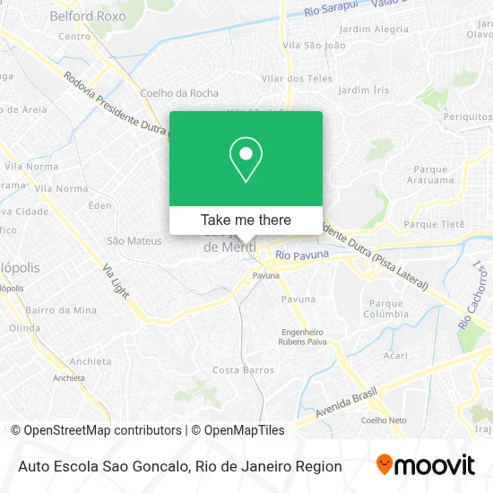 Auto Escola Sao Goncalo map