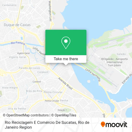 Rio Reciclagem E Comércio De Sucatas map