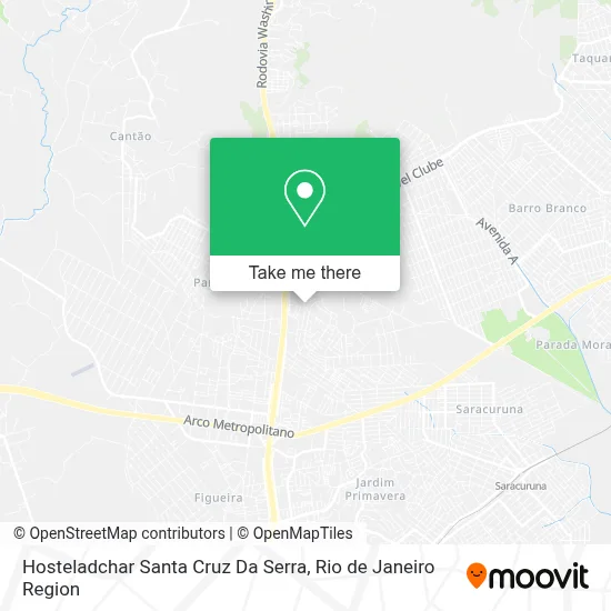 Hosteladchar Santa Cruz Da Serra map