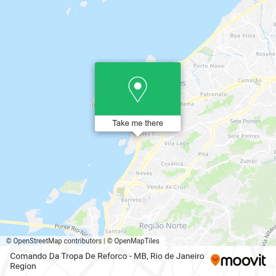 Comando Da Tropa De Reforco - MB map