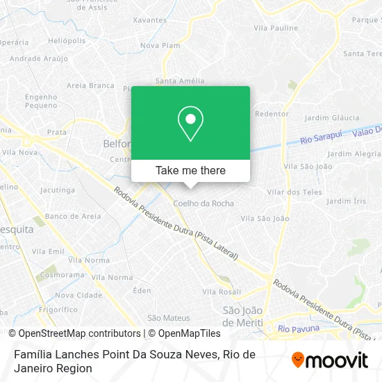 Família Lanches Point Da Souza Neves map