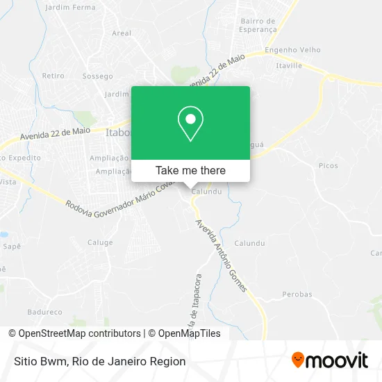 Sitio Bwm map