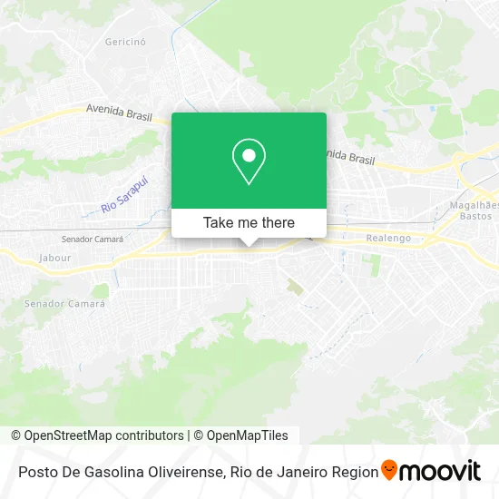 Posto De Gasolina Oliveirense map