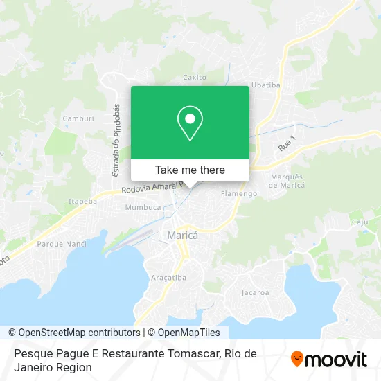 Pesque Pague E Restaurante Tomascar map