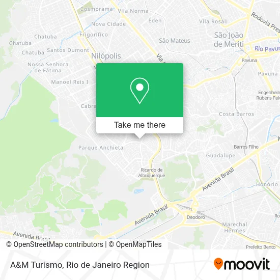 A&M Turismo map