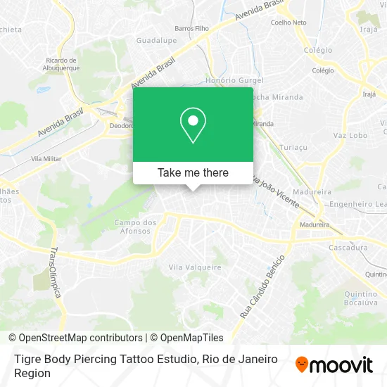 Tigre Body Piercing Tattoo Estudio map