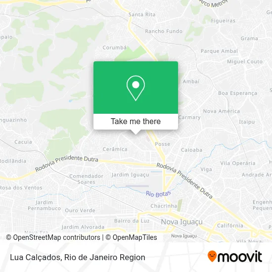 Lua Calçados map