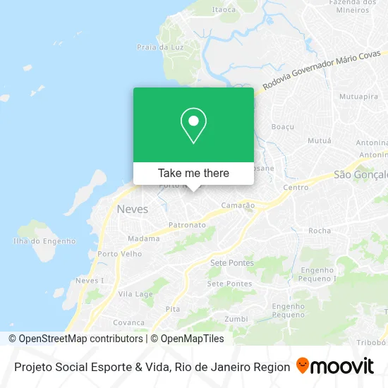 Projeto Social Esporte & Vida map