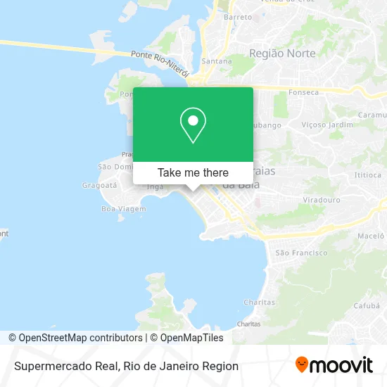Supermercado Real map