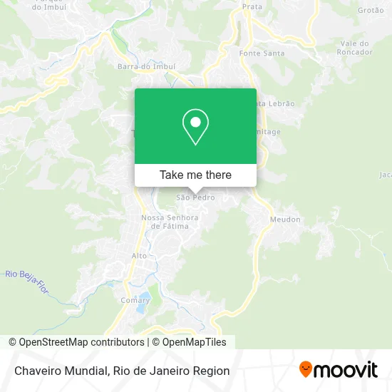 Chaveiro Mundial map