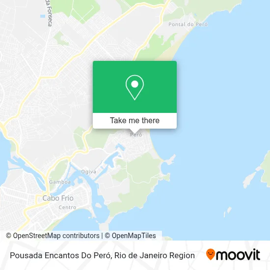 Pousada Encantos Do Peró map
