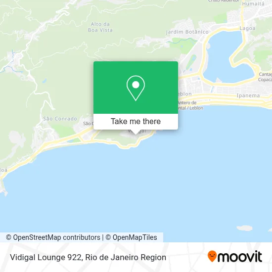 Vidigal Lounge 922 map