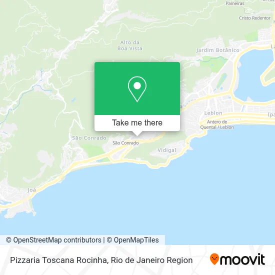 Pizzaria Toscana Rocinha map