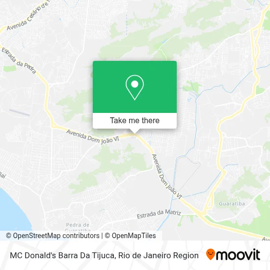 MC Donald's Barra Da Tijuca map